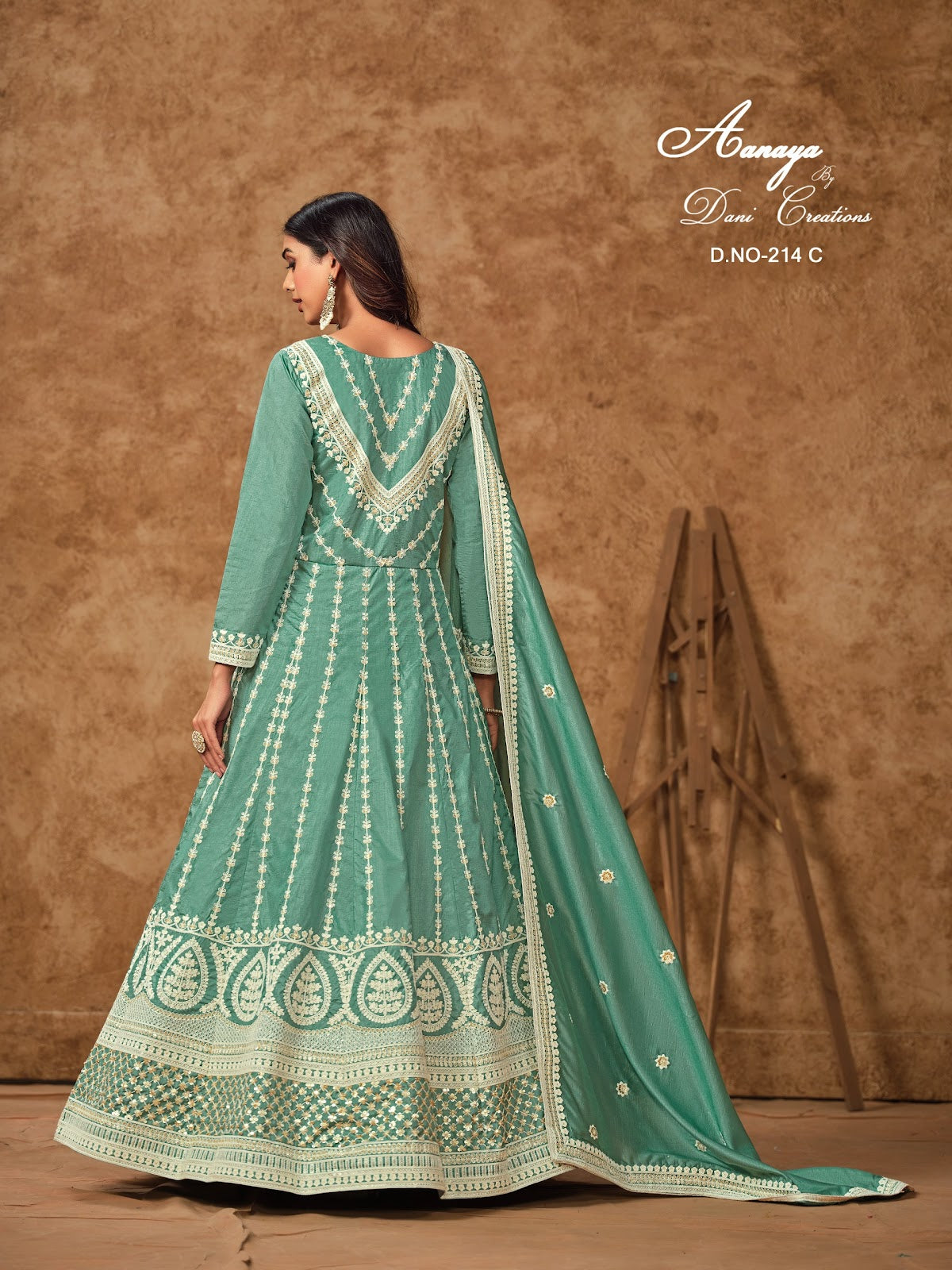 Aanaya Vol 214 Dani Creation Dola Silk Gown Dupatta Set Wholesaler Ahmedabad