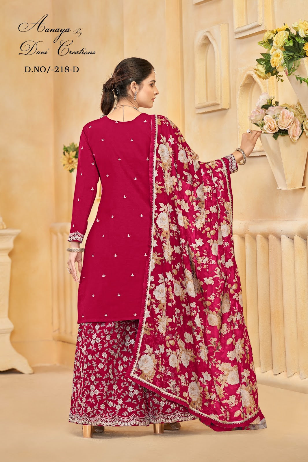 Aanaya Vol 218 Dani Creation Roman Silk Pakistani Readymade Suits Supplier India