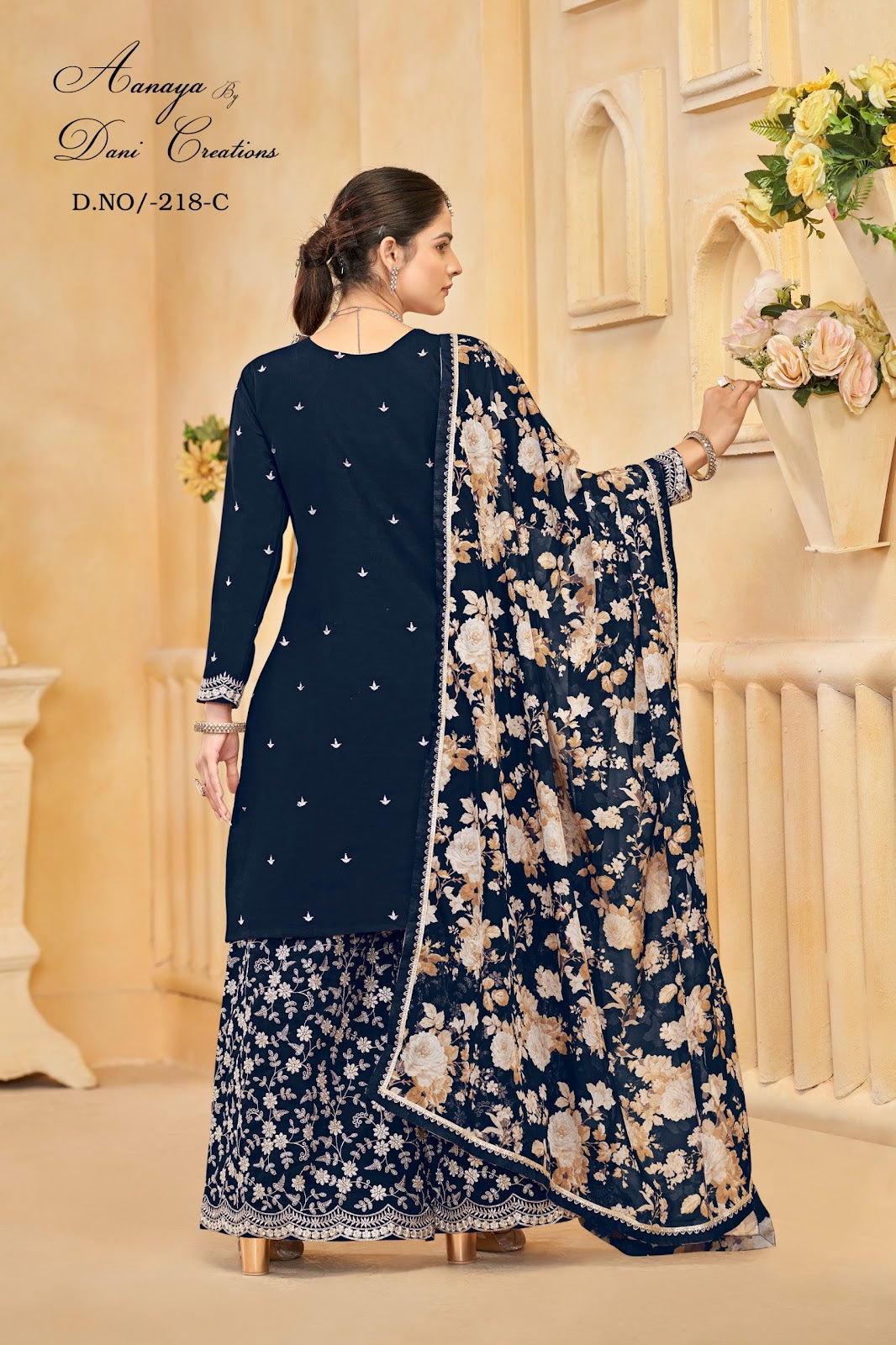 Aanaya Vol 218 Dani Creation Roman Silk Pakistani Readymade Suits Supplier India