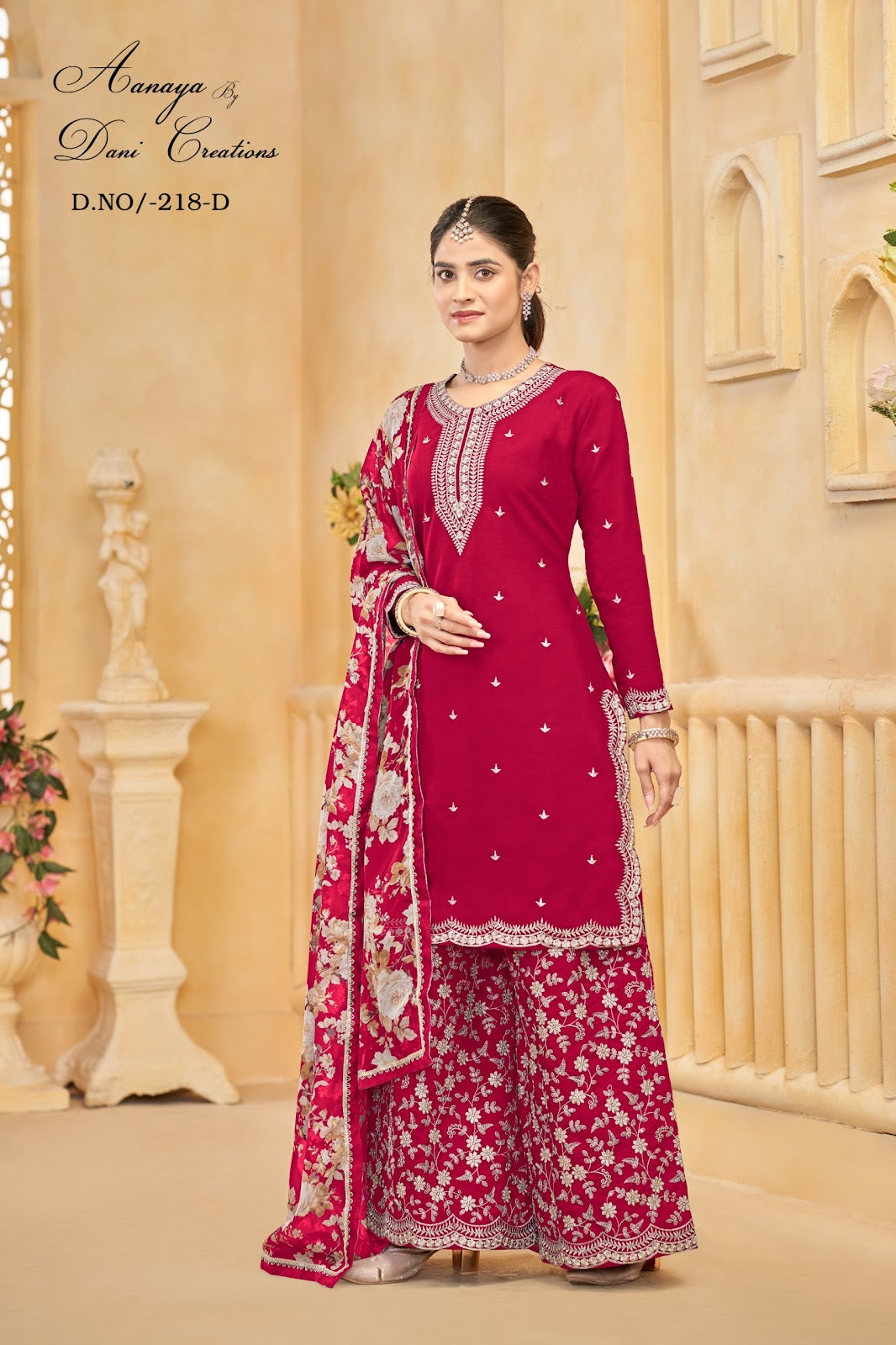 Aanaya Vol 218 Dani Creation Roman Silk Pakistani Readymade Suits Supplier India