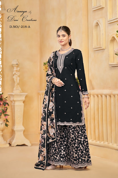 Aanaya Vol 218 Dani Creation Roman Silk Pakistani Readymade Suits Supplier India