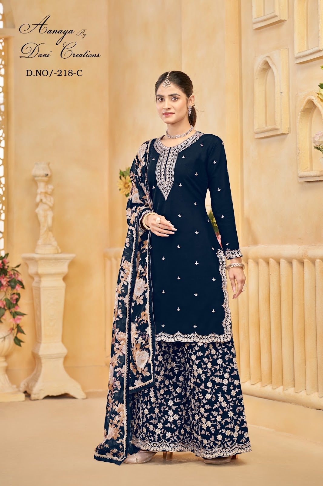 Aanaya Vol 218 Dani Creation Roman Silk Pakistani Readymade Suits Supplier India