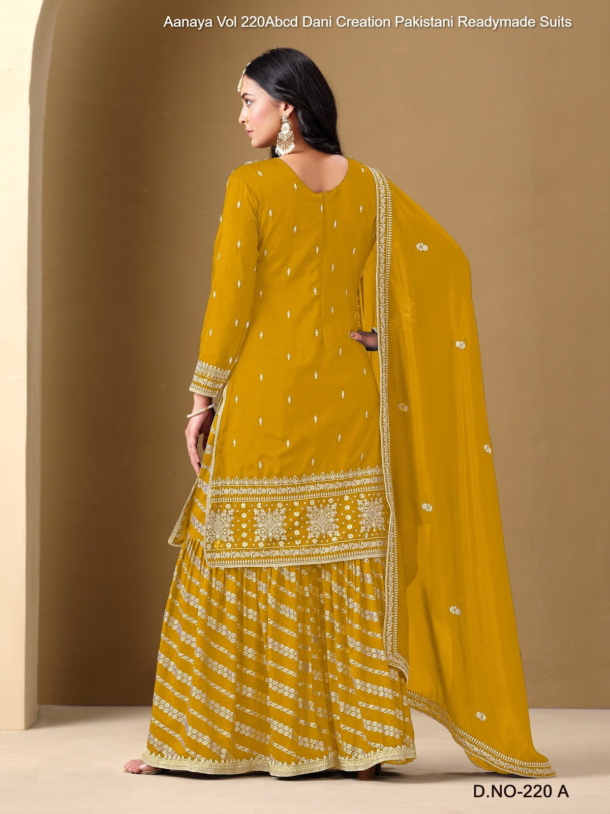Aanaya Vol 220Abcd Dani Creation Art Silk Pakistani Readymade Suits Exporter Ahmedabad