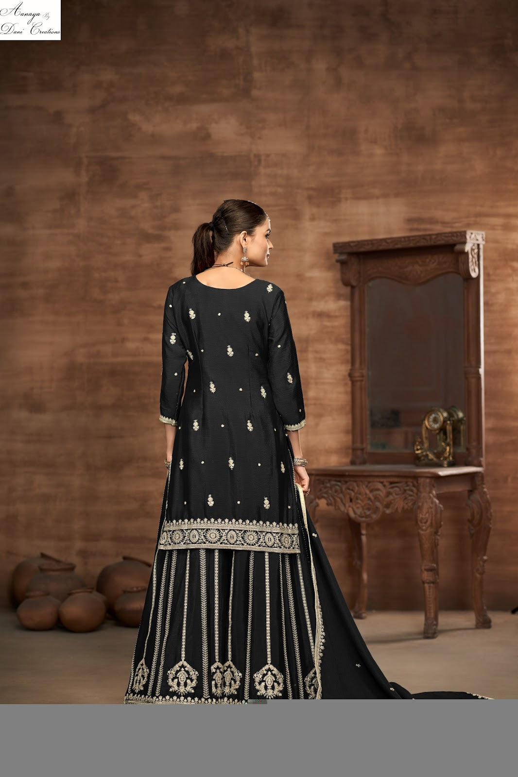 Aanaya Vol 223Abcd Dani Creation Chinon Silk Pakistani Salwar Suits Supplier Gujarat