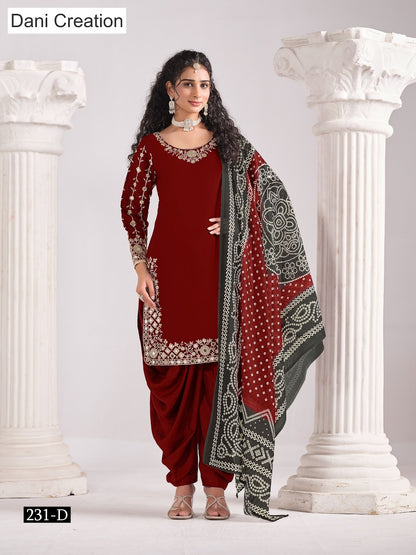 Aanaya Vol 231 Dani Creation Chanderi Salwar Suits Wholesaler Ahmedabad
