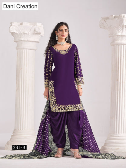 Aanaya Vol 231 Dani Creation Chanderi Salwar Suits Wholesaler Ahmedabad