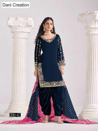 Aanaya Vol 231 Dani Creation Chanderi Salwar Suits Wholesaler Ahmedabad