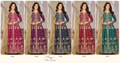 Aanaya Vol 232 Dani Creation Art Silk Anarkali Kurtis Manufacturer Gujarat
