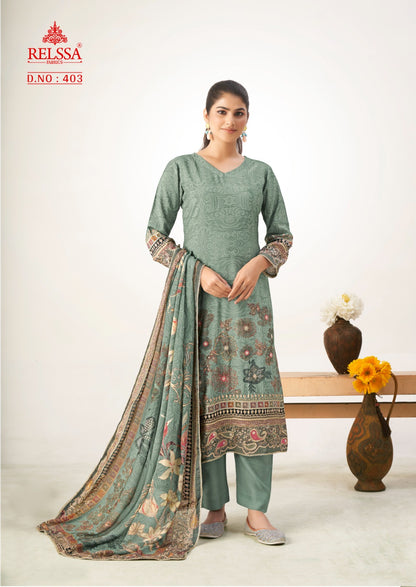 Aanchal 4 Relssa Fabrics Pant Style Suits Wholesaler Gujarat