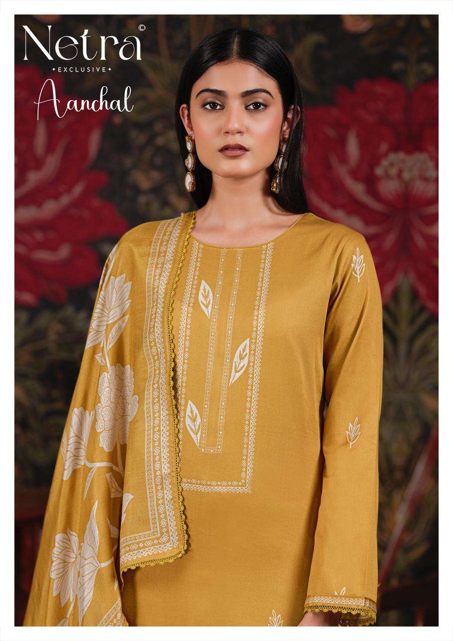 Aanchal Netra Cotton Pant Style Suits Wholesaler Gujarat