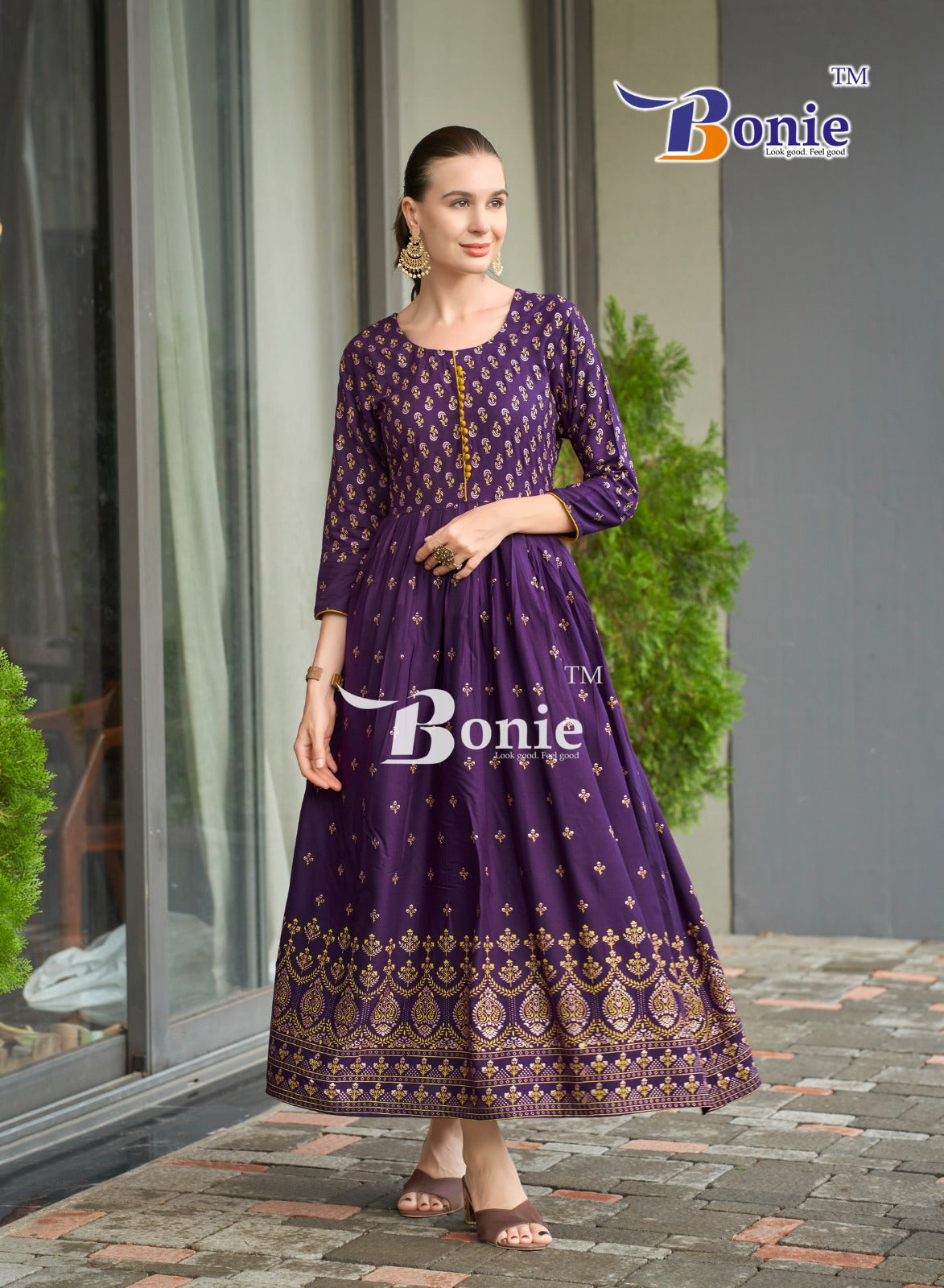 Aanchal Vol 4 Bonie Rayon 14Kg Anarkali Kurtis Wholesale