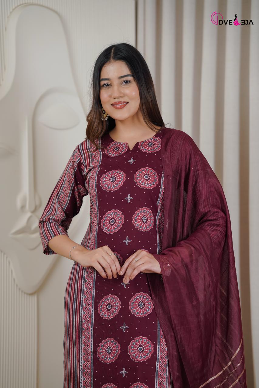 Aanchi Series Dveeja Fashion Reyon Readymade Plazzo Style Suits Exporter Ahmedabad