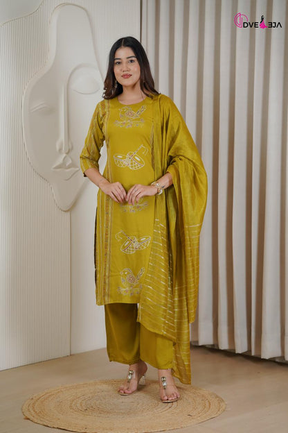 Aanchi Series Dveeja Fashion Reyon Readymade Plazzo Style Suits Exporter Ahmedabad