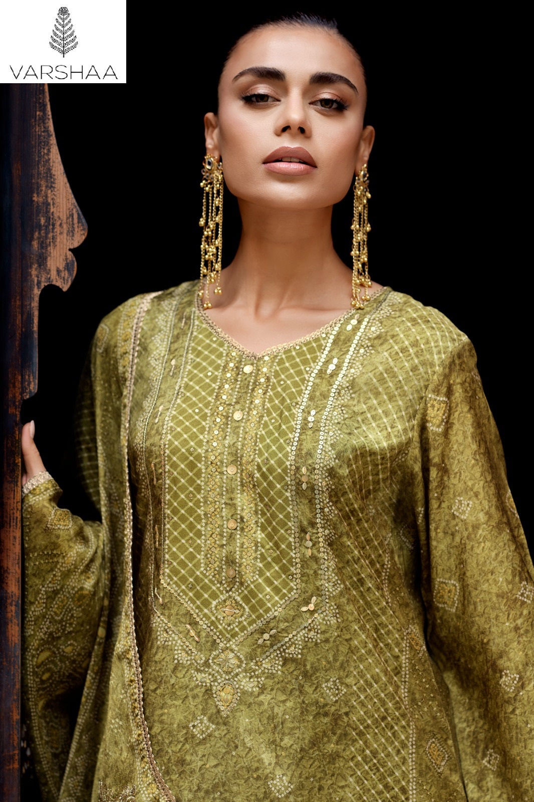 Aangan Varshaa Viscose Muslin Pant Style Suits Manufacturer Gujarat