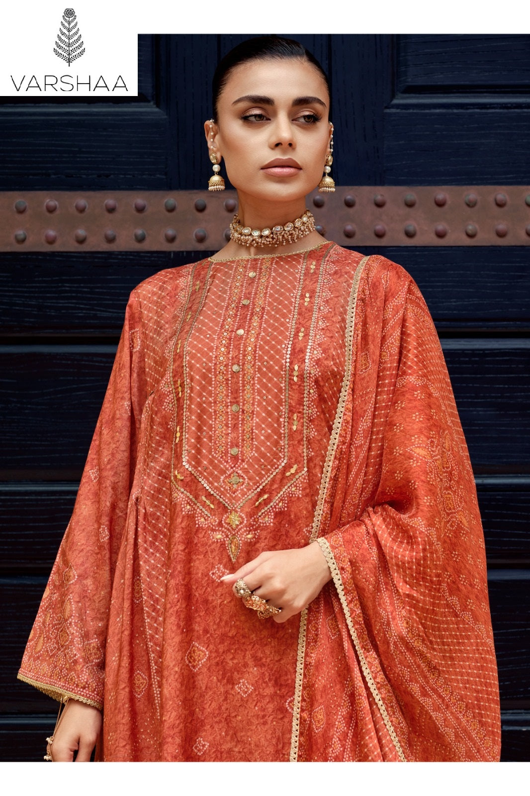 Aangan Varshaa Viscose Muslin Pant Style Suits Manufacturer Gujarat