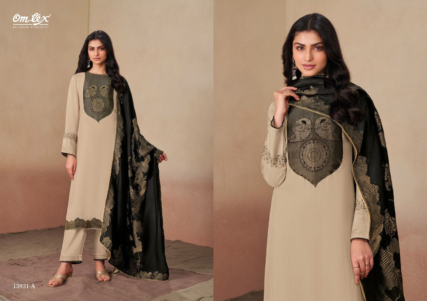 Aaniha Omtex Organza Twill Pant Style Suits Manufacturer
