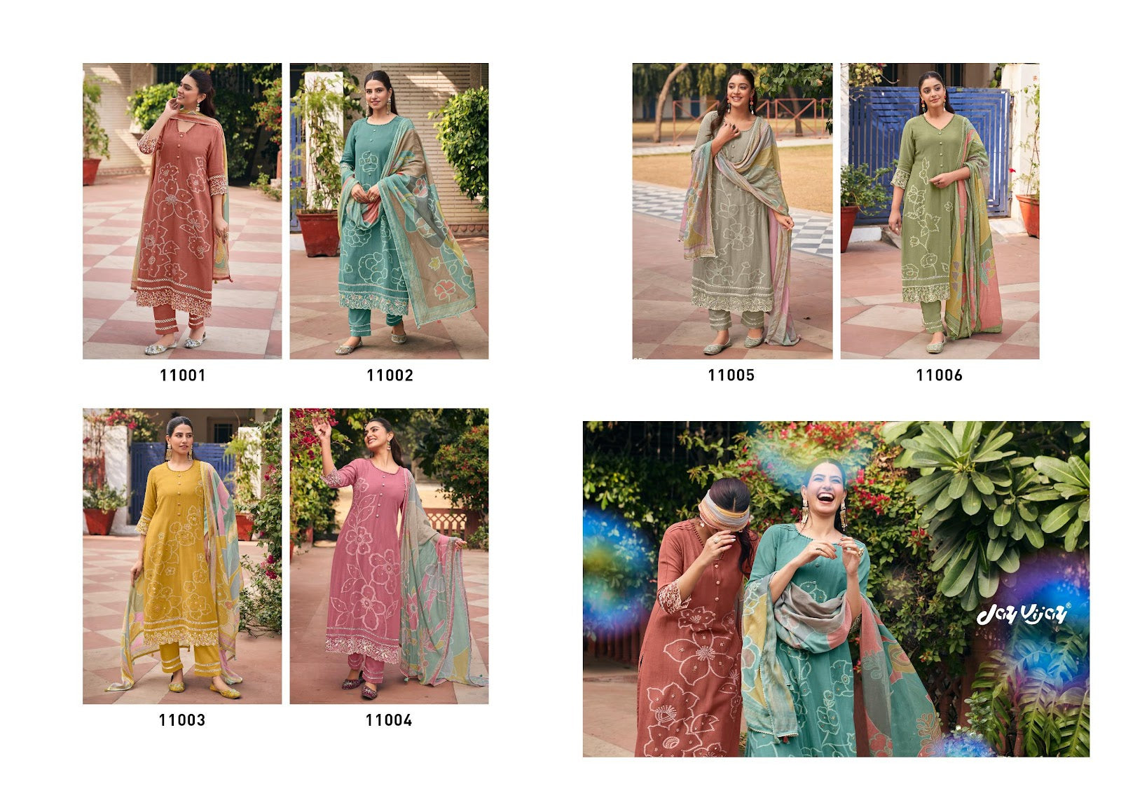 Aankh Micholi Jay Vijay Mal Chanderi Pant Style Suits Exporter Gujarat