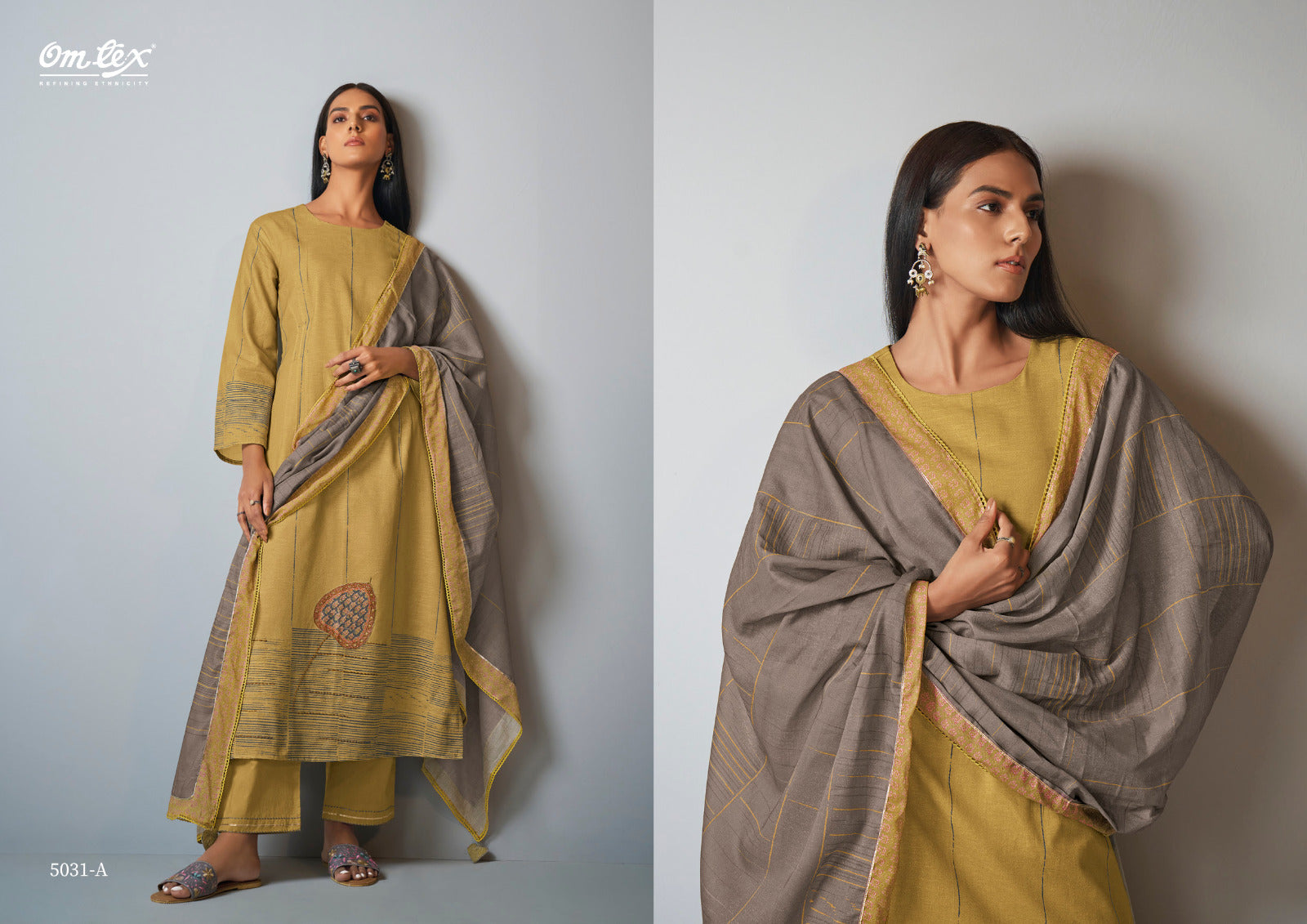 Aapti Omtex Linen Cotton Pant Style Suits