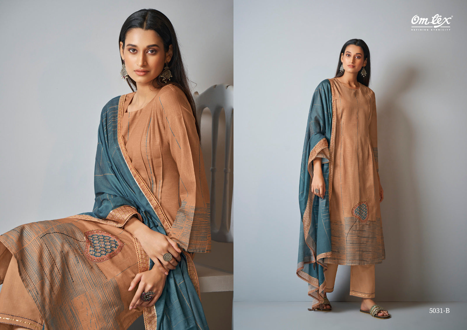 Aapti Omtex Linen Cotton Pant Style Suits