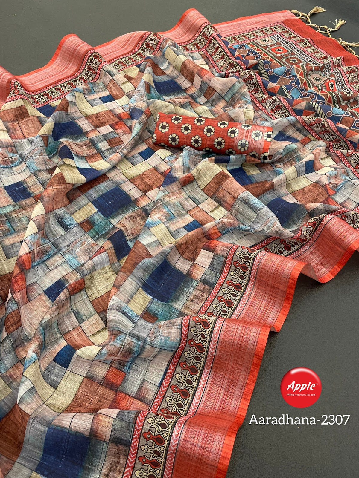 Aaradhana Vol 23 Apple Linen Sarees Exporter