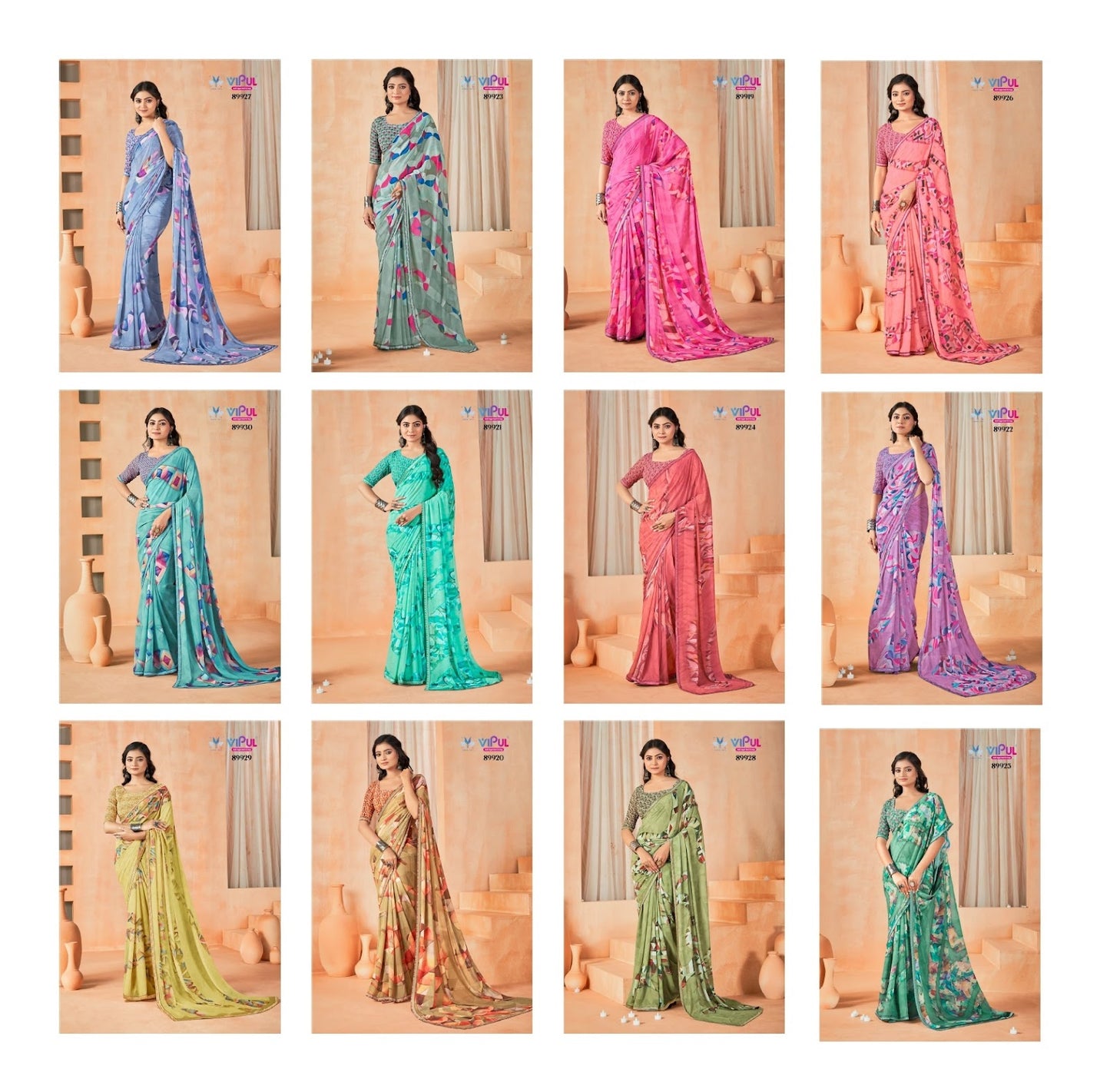 Aaradhya 2 Vipul Weightless Sarees Supplier