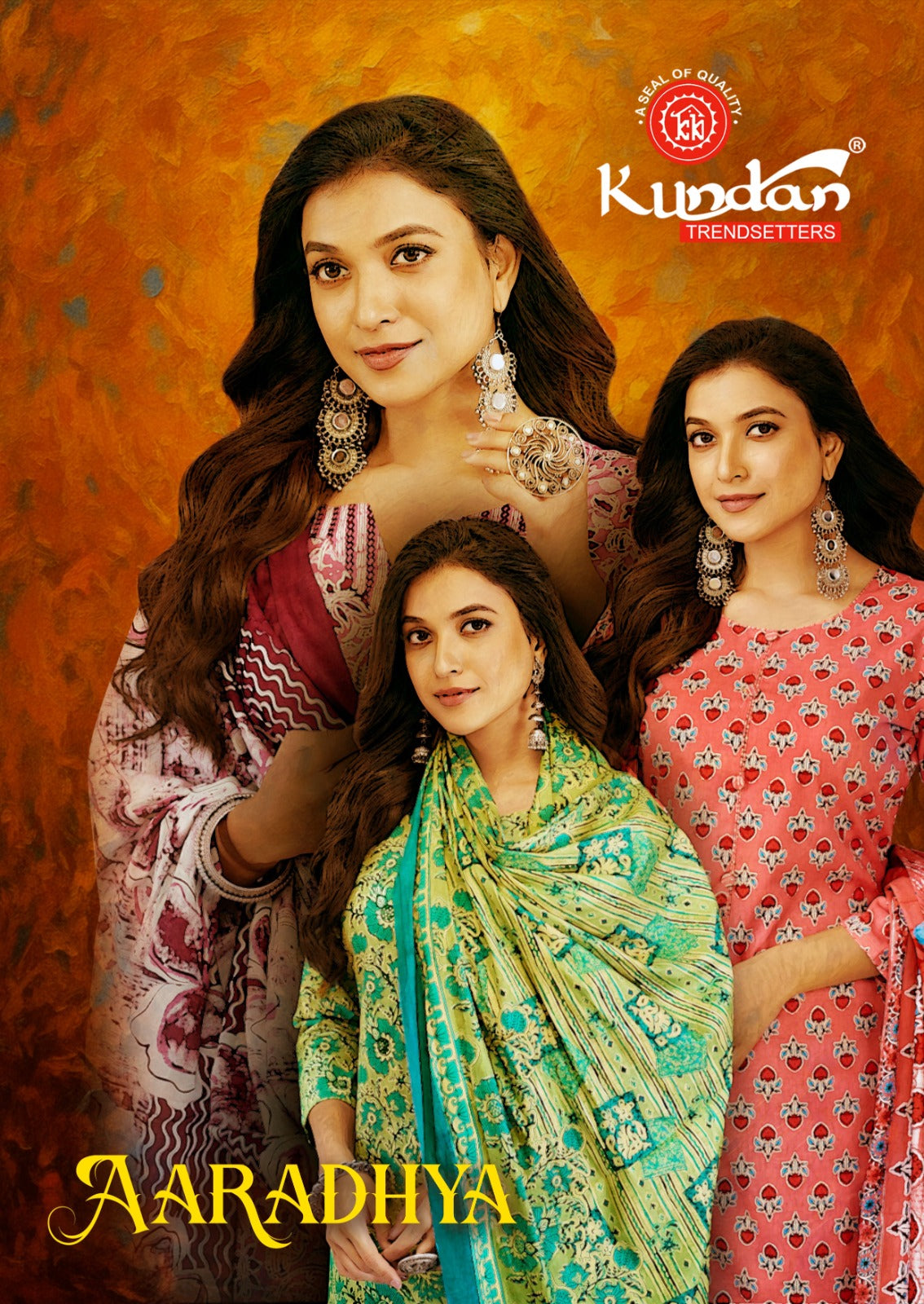 Aaradhya Kundan Cotton Dress Material Manufacturer