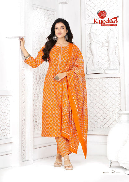 Aaradhya Kundan Cotton Dress Material Manufacturer