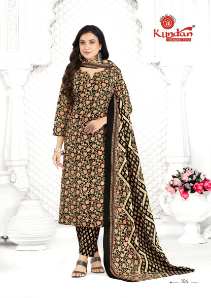 Aaradhya Kundan Cotton Dress Material Manufacturer