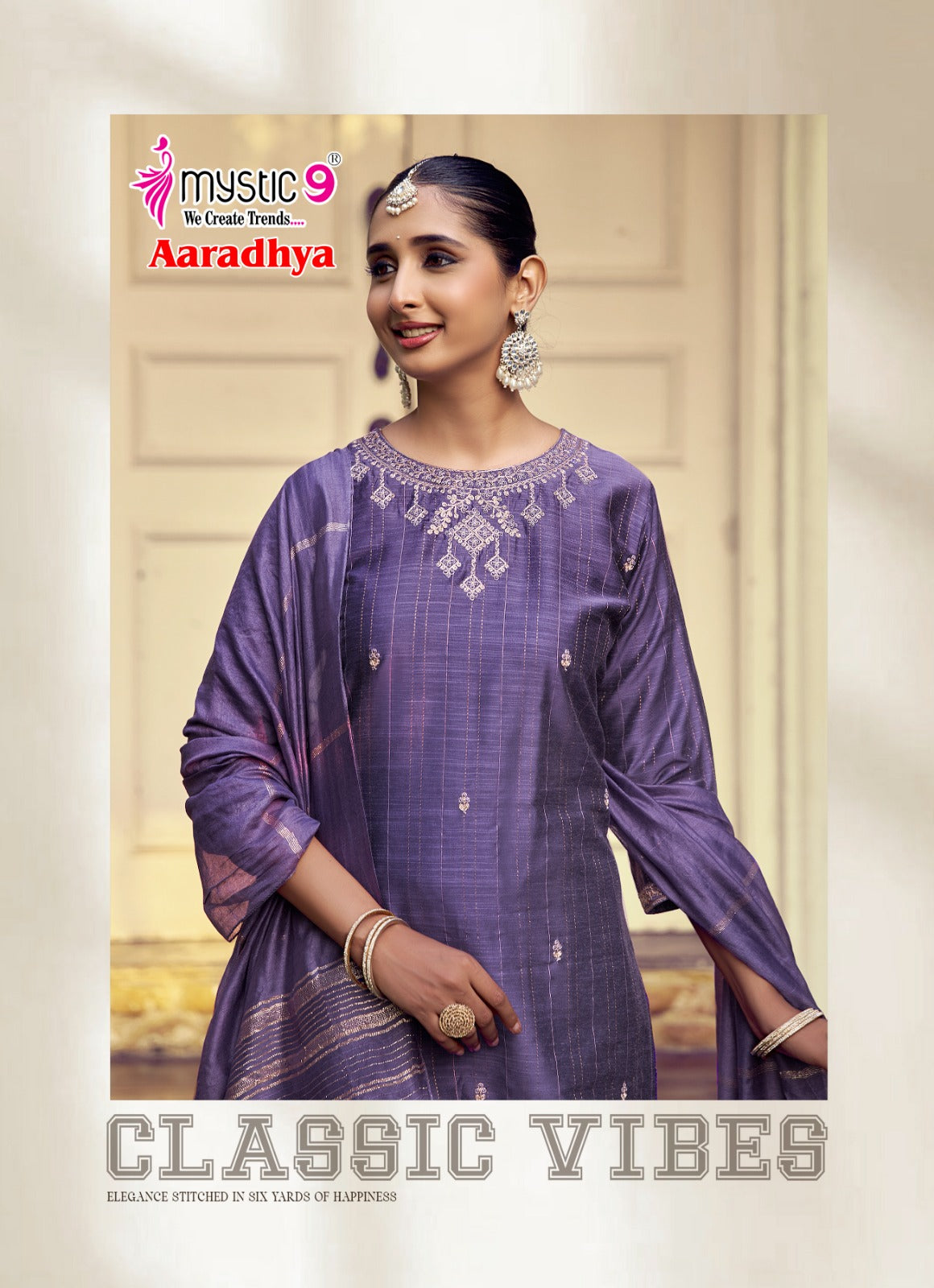 Aaradhya Vol 1 Mystic 9 Silk Readymade Pant Style Suits Manufacturer Ahmedabad