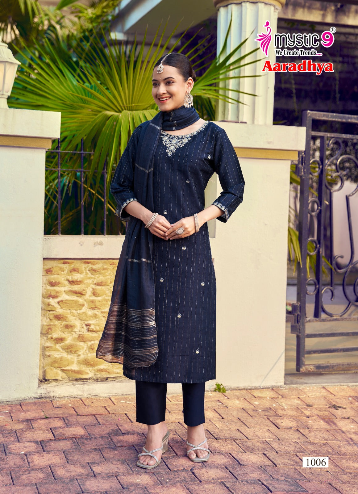 Aaradhya Vol 1 Mystic 9 Silk Readymade Pant Style Suits Manufacturer Ahmedabad