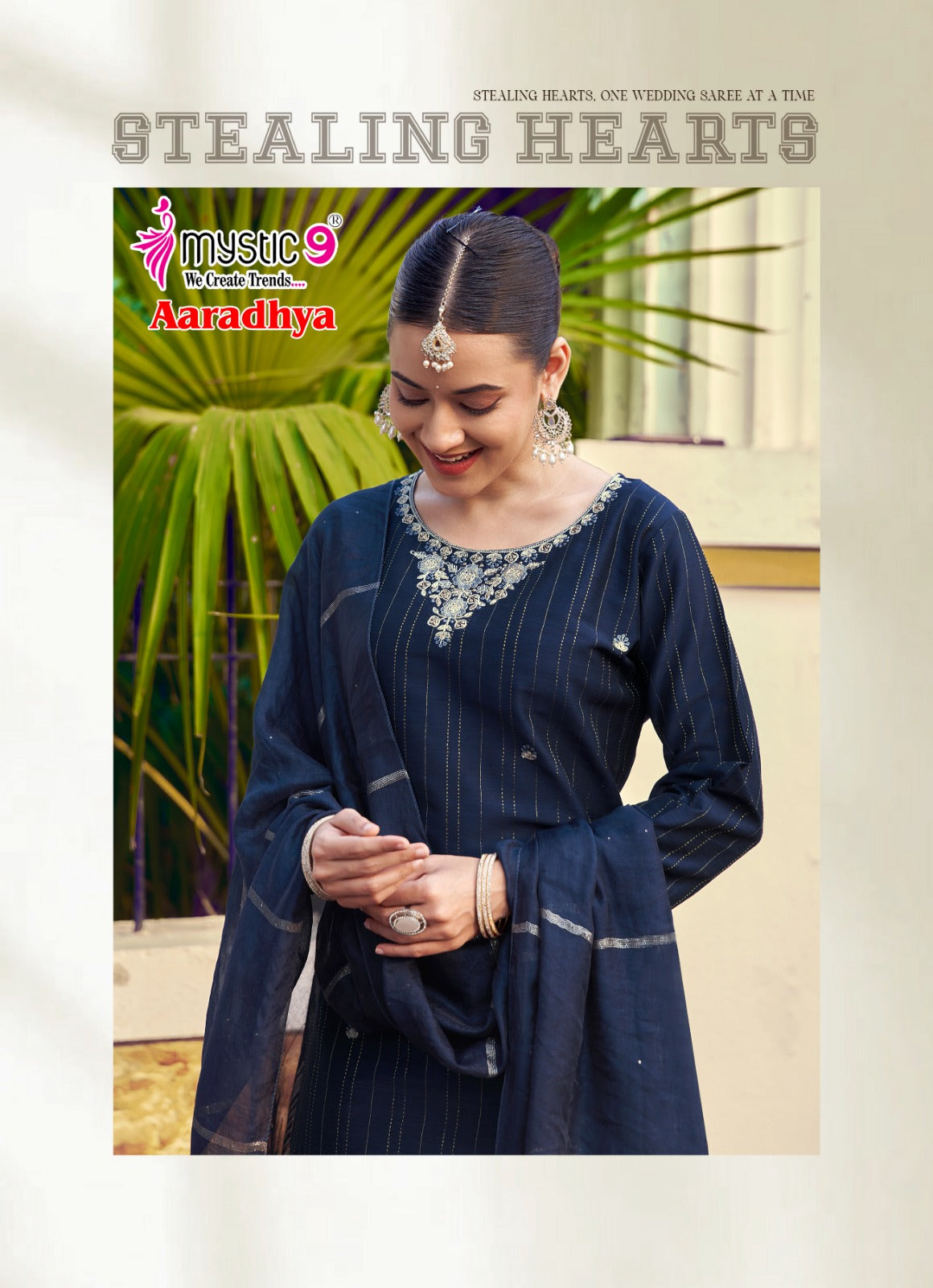 Aaradhya Vol 1 Mystic 9 Silk Readymade Pant Style Suits Manufacturer Ahmedabad