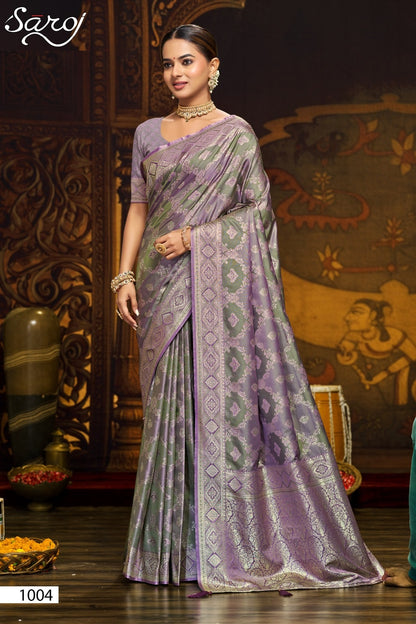 Aarambh Satin Silk Vol 1 Saroj Sarees Manufacturer Ahmedabad