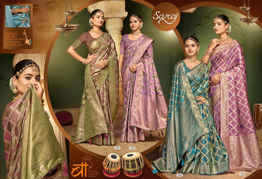 Aarambh Satin Silk Vol 4 Saroj Sarees Wholesale