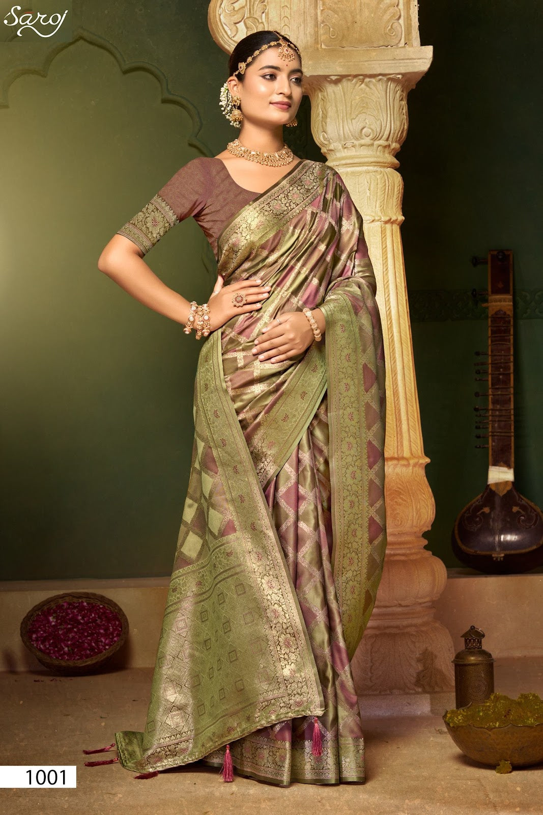 Aarambh Satin Silk Vol 4 Saroj Sarees Wholesale