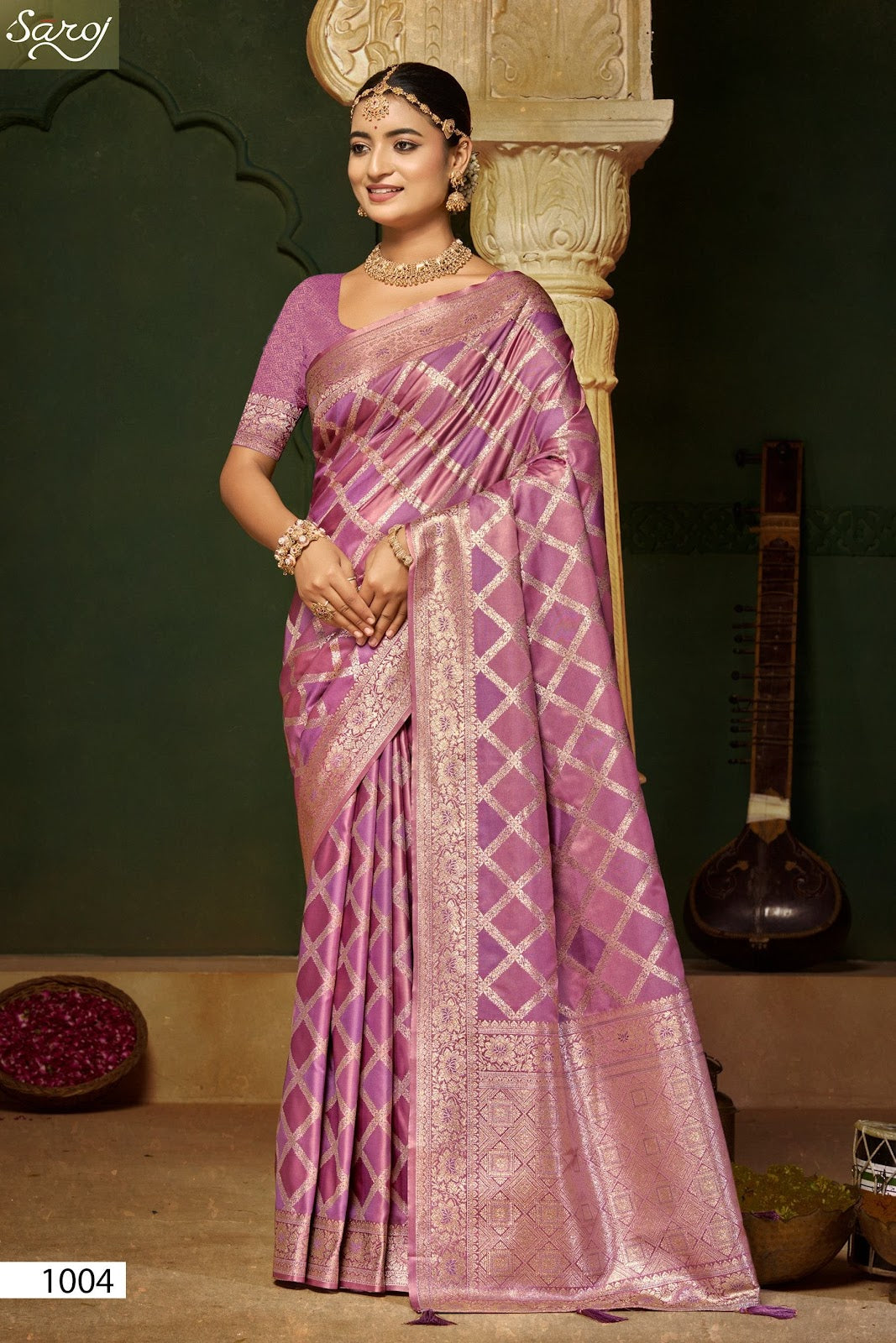 Aarambh Satin Silk Vol 4 Saroj Sarees Wholesale