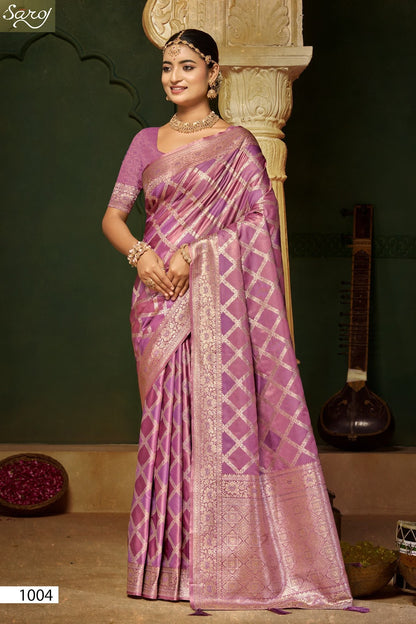 Aarambh Satin Silk Vol 4 Saroj Sarees Wholesale