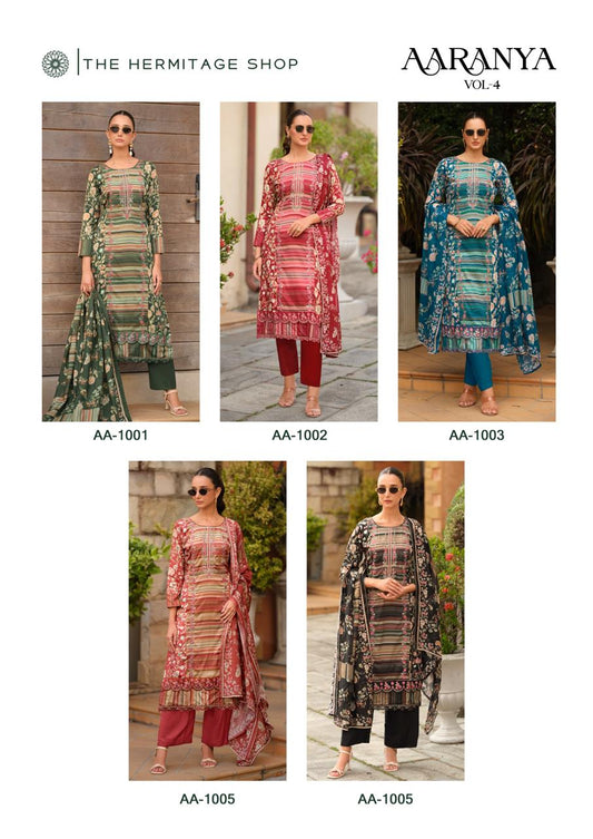 Aaranya Vol 4 The Hermitage Shop Cotton Karachi Salwar Suits Wholesaler India