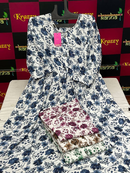 Aarav Kanha Rinkle Anarkali Kurtis Exporter