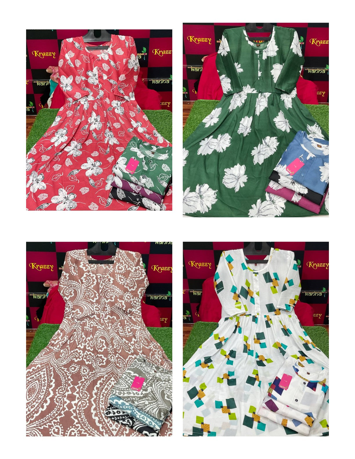 Aarav Kanha Wrinkle Anarkali Kurtis Wholesale Price