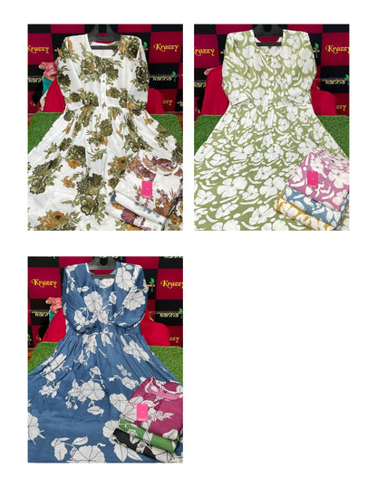 Aarav Kanha Wrinkle Anarkali Kurtis Wholesale Price