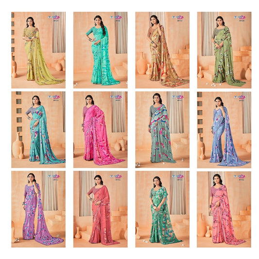 Aardhya Vol 2 Vipul Weightless Sarees Wholesaler Gujarat