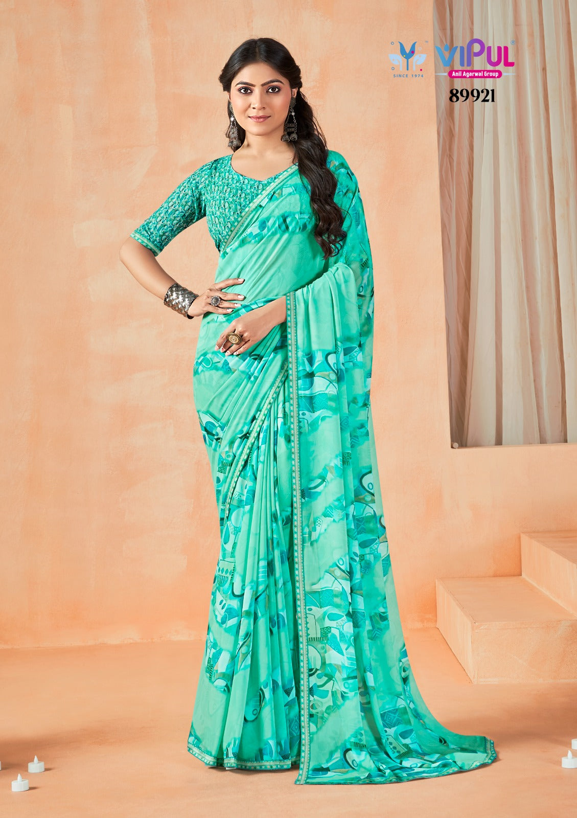 Aardhya Vol 2 Vipul Weightless Sarees Wholesaler Gujarat