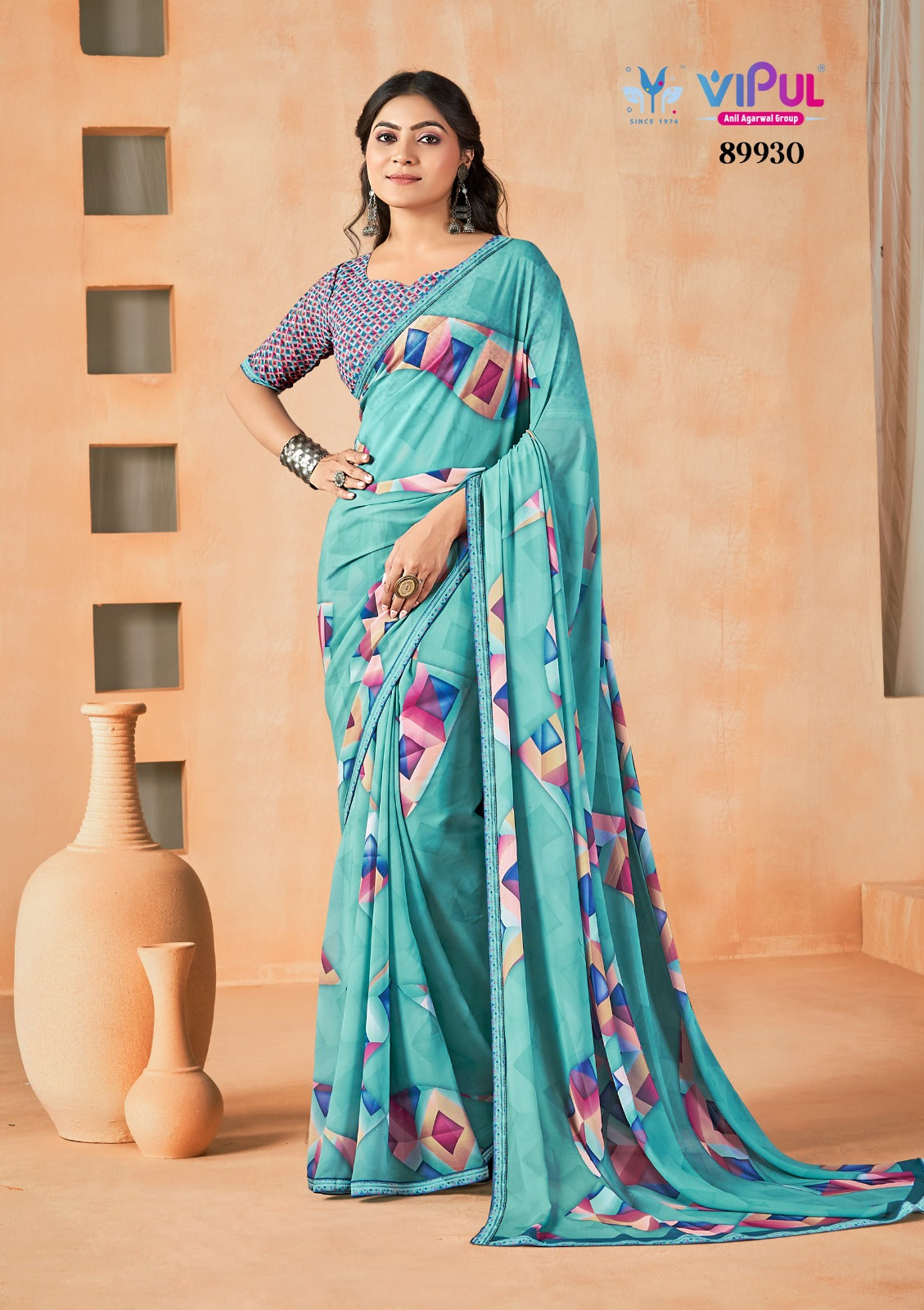 Aardhya Vol 2 Vipul Weightless Sarees Wholesaler Gujarat