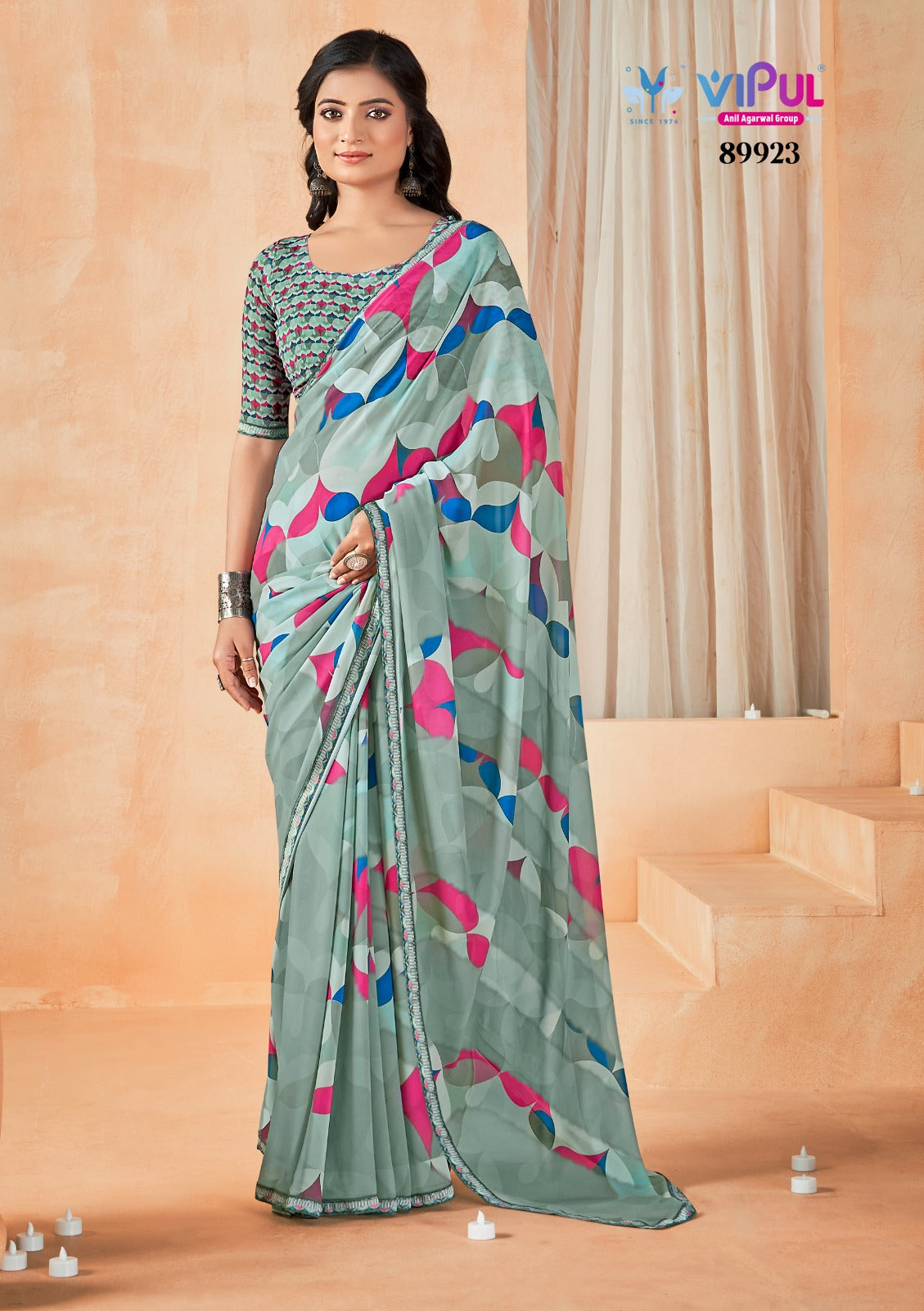 Aardhya Vol 2 Vipul Weightless Sarees Wholesaler Gujarat
