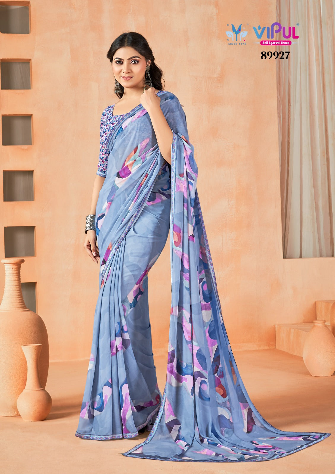 Aardhya Vol 2 Vipul Weightless Sarees Wholesaler Gujarat