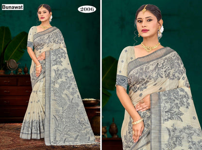 Aarika Cotton Bunawat Sarees Supplier India