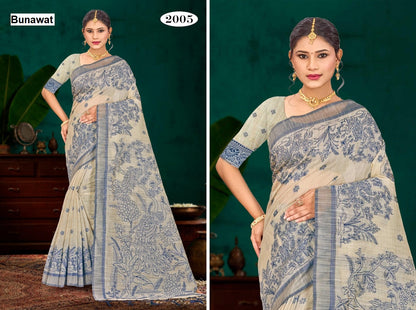 Aarika Cotton Bunawat Sarees Supplier India