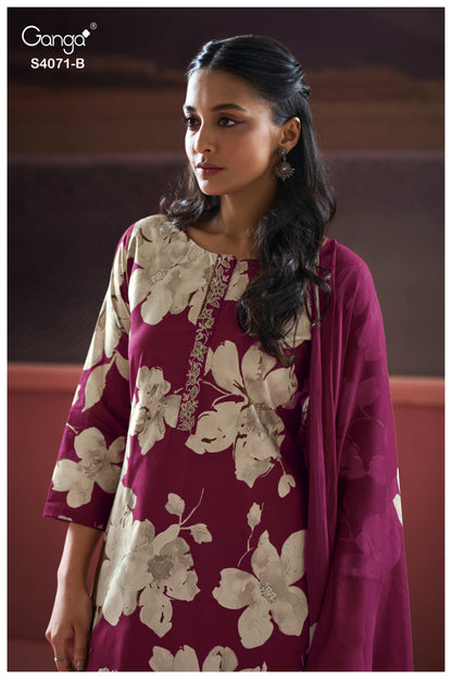 Aarini 4071 Ganga Pashmina Suits Manufacturer