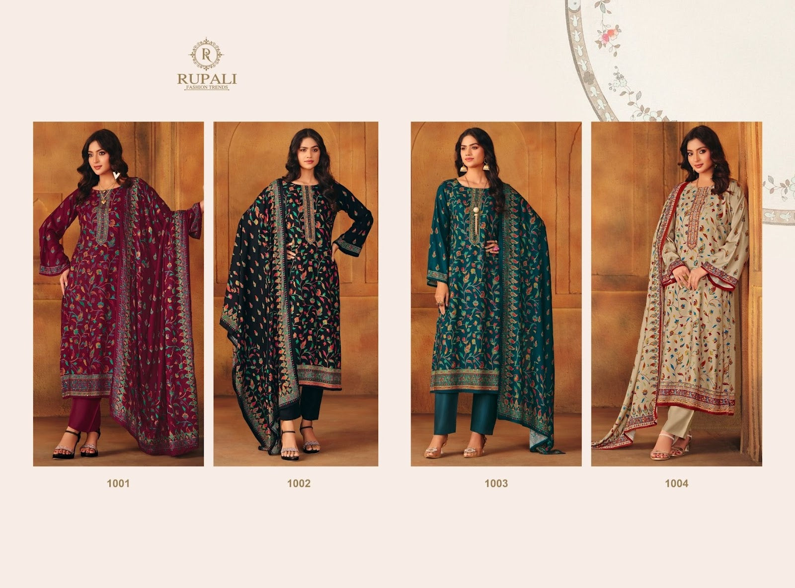 Aarini Rupali Pashmina Suits Supplier Gujarat