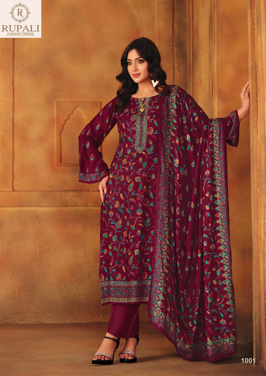 Aarini Rupali Pashmina Suits Supplier Gujarat